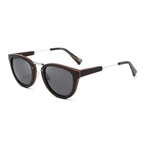 Gafas de Sol con Marco de Madera Unisex, Lentes Polarizadas TAC con Protección UV400, Color Negro, para Moda, Aire Libre, Protección Solar, Viajes, Conducción, Wenzhou 6062 - Product Image 4
