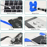 Jeu de tournevis de précision 142-en-1 Kit d'outils de réparation d'ordinateur portable professionnel 120 forets tablette avec sac Oxford Portable