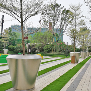 Macetas Rectangulares Altas Maorong de Acero Inoxidable con Recubrimiento en Polvo, Duraderas, Capacidad de 37L, para Jardín y Hogar, con Tamaño Personalizable - Product Image 2