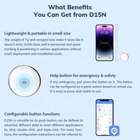 Minew D15N Bluetooth Low Energy BLE iBeacon EddyStone bluet ooth Wearable KeyChain Tag Beacon avec puce nRF52