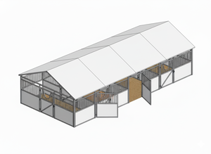 กกไม้ไผ่ม้าขยับได้สไตล์ทันสมัยโรงนาแบบแข็งแรงทนทานรับประกัน<span class=keywords><strong>2</strong></span>ปีสำหรับศูนย์ขี่ม้าฟาร์มแข่ง - Product Image 6