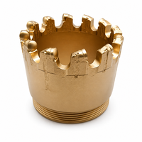 Foret de forage PDC en acier au carbone forgé de 76 mm/93 mm/112 mm/133 mm/152 mm/151 mm pour le forage géothermique, burin PDC de haute qualité