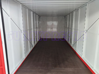 Conteneur de stockage préfabriqué en acier à plat, auto-assemblable, pliable, mobile, empilable, isolé, portable