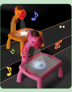 Table de dessin multifonctionnelle pour enfants avec projection de dessins animés, facile à utiliser et réutilisable - Product Image 3