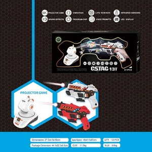 Set di Pistole Laser a Vibrazione per Giochi di Tiro a Infrarossi per 2 Giocatori con Proiettori e Giochi di Combattimento - Product Image 4