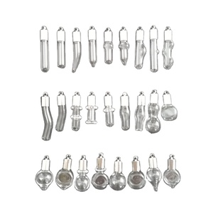 Chai Thủy Tinh Rỗng 5Ml Hình Dạng Khác Nhau Thời Trang Tự Làm Có Tên Chai Trên Mặt Dây Chuyền Gạo - Product Image 1