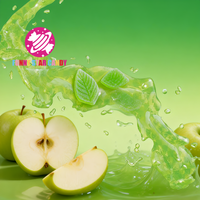 Bonbons gélifiés cristallins fruités halal, bonbons gélifiés à la saveur de pomme, forme personnalisée, bonbons à mâcher croquants