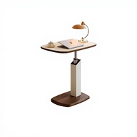 Table basse en bois moderne minimaliste légère mais robuste, rotative à 360° et réglable en hauteur, pour salon et chambre à coucher