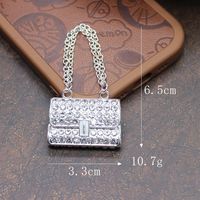 Groothandel Mini Metal Tote Bag Accessoires Charm Luxe Bling Telefoonhoesje Charms 3D Designer Tas Charms voor Telefoonhoesjes in Bulk