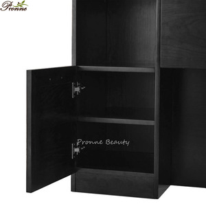 Miroirs de salon de coiffure élégants et chics, coiffeuse, poste de lavage avant, station de barbier avec lavabo en céramique - Product Image 6