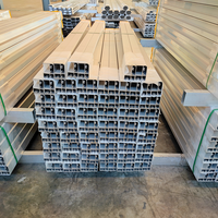 Profilé en aluminium structurel pour mur rideau, série 6000, revêtement poudré, solution de surface adaptée aux projets RD Alu, qualité construction