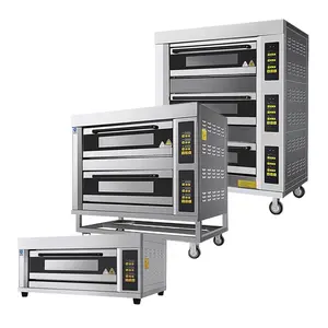 Aangepaste 1-4 Dek Knop Operatie Dek Oven Commerciële Oven Voor Bakkerij