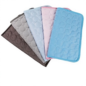 Tapis rectangulaire bleu pour animaux de compagnie, antidérapant, en fibres, lit pour chien, mignon, tapis pour animaux de compagnie toutes saisons pour chiens - Product Image 5