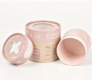 Tube en papier cylindrique rond biodégradable avec fenêtre, personnalisable avec logo, de qualité alimentaire, pour l'emballage de thé, de café et de cadeaux - Product Image 4
