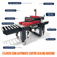 Máquina Selladora de Cajas Semiautomática FXJ4030 W80-300mm/H90-400mm 0-20m/min Sellado al Vacío para Bolsas, Papel, Comercio Electrónico/Alimentos/Papel