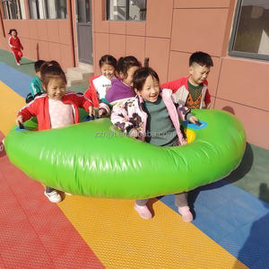 Jeux de défi gonflables commerciaux gonflables les huit immortels traversant l'équipement de sport de mer pour la construction d'équipe de fête - Product Image 1