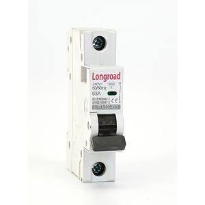 Interruptor Automático Miniatura <span class=keywords><strong>LONGROAD</strong></span> LRM2-63 1P/2P/3P/4P, Capacidad de Ruptura de 6kA, 400V, Montaje en Riel, para Uso Industrial y Doméstico - Product Image 4