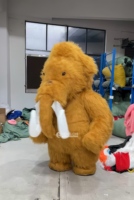 Costume de mascotte gonflable éléphant mamouth de haute qualité (2m/2.6m) pour la fête d'Halloween