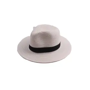 Outdoor Women Men Unisex Spring Summer Breathable Sun Hats Straw Braid Floppy Fedora Beach Panama Cap
