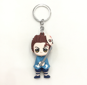 Tùy chỉnh số lượng nhỏ 3D Anime mềm PVC dễ thương động vật màu đen cừu hình dạng mềm PVC Keychain cá nhân 3D Keyring - Product Image 2