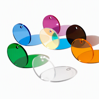 Porte-clés personnalisé avec logo et initiales, porte-clés en acrylique transparent avec nom personnalisé, cadeau pour demoiselle d'honneur, cadeau de fête, porte-clés rond en plastique