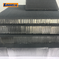 Noyau en aluminium alvéolé Crystal Lattice pour chauffage électrique Proforate Marbre Panneau sandwich alvéolé alvéolé aluminium pour mur rideau
