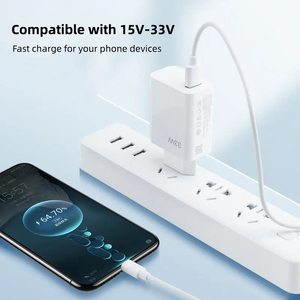 Cargador USB de 33W, Adaptador de Carga Rápida de 6A con <span class=keywords><strong>Cable</strong></span> USB <span class=keywords><strong>Tipo</strong></span> <span class=keywords><strong>C</strong></span> para Xiaomi Redmi Note 13 12, para <span class=keywords><strong>iPhone</strong></span>, para Teléfonos Móviles Samsung - Product Image 3