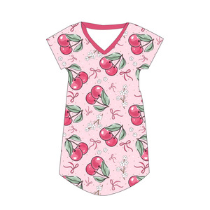 Vestido Informal <span class=keywords><strong>de</strong></span> Tela <span class=keywords><strong>de</strong></span> Bambú Suave DH ODM para Niños Pequeños y Adultos, con Flecos, para Niñas - Product Image 2