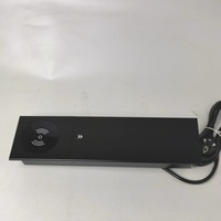 Prise de sol escamotable EU avec recharge sans fil, 3 prises Schuko, charge rapide USB, aluminium IP45