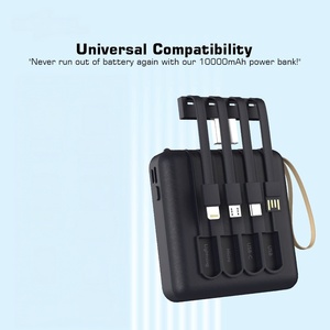 Mini USB Type C Power Bank External <b>Battery</b> with Built-in Cable for <b>Mobile</b> Phones Power Banks & Power Station - Product Image 2