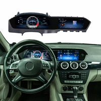 Autoradio Android double écran 22,8 pouces, cluster numérique, CarPlay, GPS pour Mercedes Benz Classe C W204 2011-2014 NTG4.5