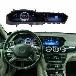 Radio de coche Android de 22.8 pulgadas con doble pantalla, panel digital, CarPlay y GPS para Mercedes Benz Clase C W204 2011-2014 NTG4.5 - Product Image 1
