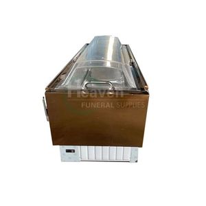 <span class=keywords><strong>Vente</strong></span> d'usine, cercueil en cristal personnalisé, congélateur mortuaire pour le marché étranger - Product Image 5