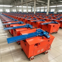 Máquina dobladora de barras de acero eléctrica de doble poste de alta eficiencia, máquina dobladora de aros multiángulo para placas planas