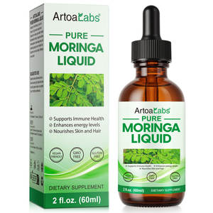 ArtoaLabs 60ml ekstrak daun <span class=keywords><strong>Moringa</strong></span> organik metabolisme minyak Vegan dan cairan pendukung kekebalan tubuh untuk energi - Product Image 1