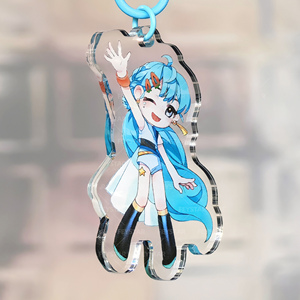 Bán buôn tùy chỉnh in ấn Móc Chìa Khóa cắt rõ ràng Double Sided Acrylic Board <span class=keywords><strong>Key</strong></span> holder Sản xuất tại Trung Quốc thép không gỉ Loại kim loại - Product Image 6