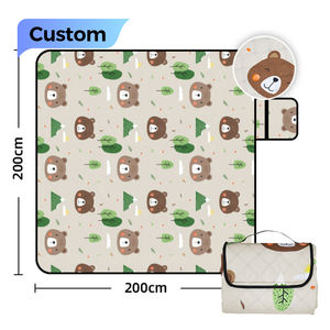 Tapis <span class=keywords><strong>de</strong></span> pique-nique surdimensionné rembourré, élégant, durable, imperméable, résistant au sable, personnalisable et économique - Product Image 1