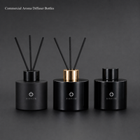 Vente en gros de diffuseurs en verre décoratifs de 100 ml et 150 ml, vase pour la maison et l'hôtel, bouteille en verre d'aromathérapie, logo personnalisé disponible