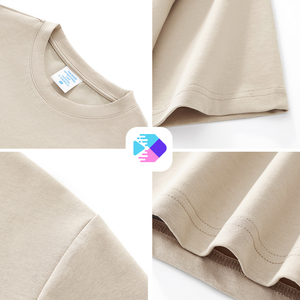 Custom Plain Luxury <b>Tshirt</b> Heavyweight High Quality Print logo Mock Neck Blank T Shirt Oversized Men's T-shirt for Men - Product Image 3