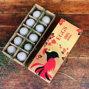 <span class=keywords><strong>Cartoni</strong></span> per Uova a 12 o 30 Scomparti, Usa e Getta, Riciclabili, Ecologici, Biodegradabili, con Logo Personalizzato - Product Image 3