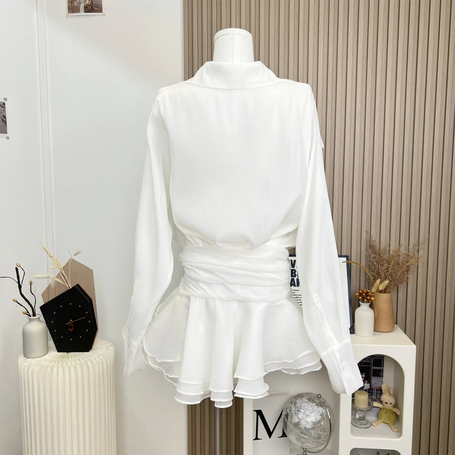 LS2422 Kimshein New Arrivals Fashion Long Sleeve Dresses Women Lady Elegant Formal Short Mini Dress Sexy