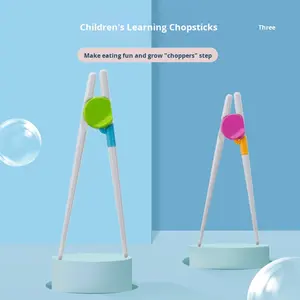 <span class=keywords><strong>Palillos</strong></span> <span class=keywords><strong>de</strong></span> Plástico para Bebés, Estilo Chino, para Práctica y Aprendizaje, Vajilla Infantil, Venta al por Mayor - Product Image 3