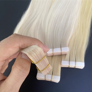 Cinta de salón en extensiones de cabello Cinta invisible de cabello humano Remy virgen de cutícula completa en extensión de cabello humano - Product Image 4