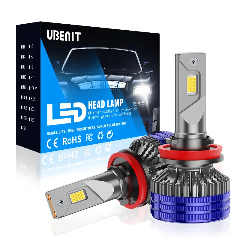 Vendite calde 120w 240w ad alta potenza auto Led lampadine per fari H1 H3 H4 H7 H8 9005 9006 Led lampadina del faro