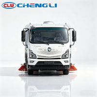 Camion balayeuse routière électrique pure Foton 12 tonnes, batterie CATL 162 kWh, lavage et balayage tout-en-un pour le nettoyage des routes