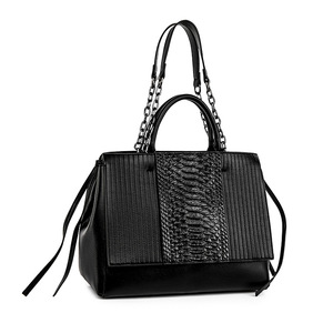 Sac fourre-tout haut de gamme pour femme, motif crocodile texturé, style rétro européen, grande capacité, fermeture éclair - Product Image 3