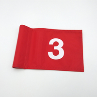 Haute Qualité 9pcs Mini Drapeau De Golf Numéroté 420D Tube En Nylon Inséré pour Intérieur/Extérieur Putting Green Practice Sports Golf Club
