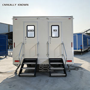 Toilettes portables de secours en cas de catastrophe, remorque sanitaire mobile, réponse rapide pour les secours en cas de tremblement de terre, zone d'urgence extérieure - Product Image 5