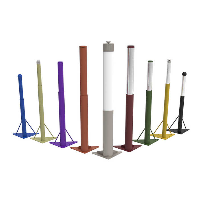 Modern Simple Design Height Adjustable Colorful Telescopic Iron Table ...