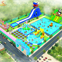 China Spielplatz-Wasserpark Kinder-Vergnügungsspiele Tragbarer Metall-Stahlrahmen-Swimmingpool